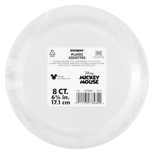 7" Disney® Mickey Mouse Paper Plates, 8ct.